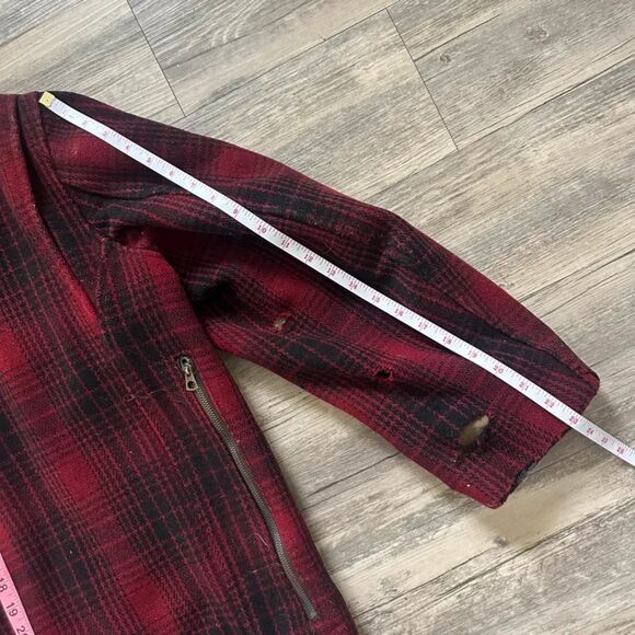 Vintage 1930S / 1940S H.W. Carter & Sons Wool Plaid Mackinaw Hunting Jacket - Picture 9 of 9